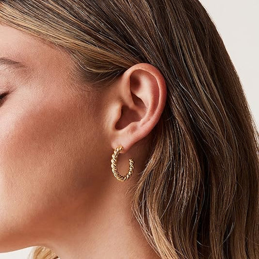 Reb Twist Creoler | Guld