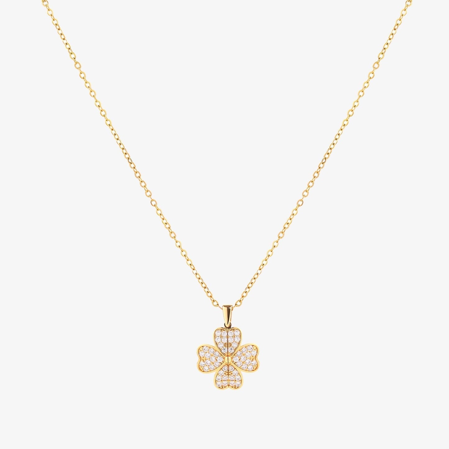 Hjerte Bloom Halskæde | Guld
