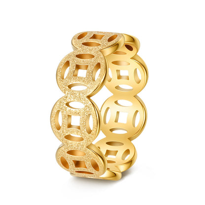Ella Klassisk Pattern Ring | Guld