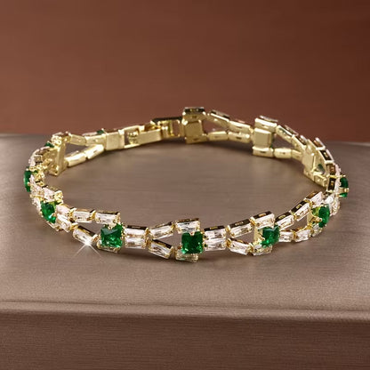 Verde Lænke Tennisarmbånd | Guld