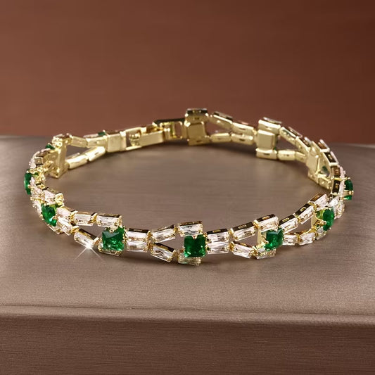 Verde Lænke Tennisarmbånd | Guld