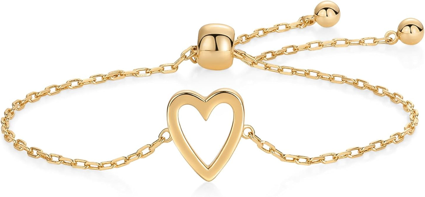Radiant Hjerte Armbånd | Guld