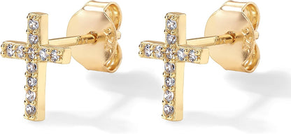 Paved Kors Ørestikker | Guld