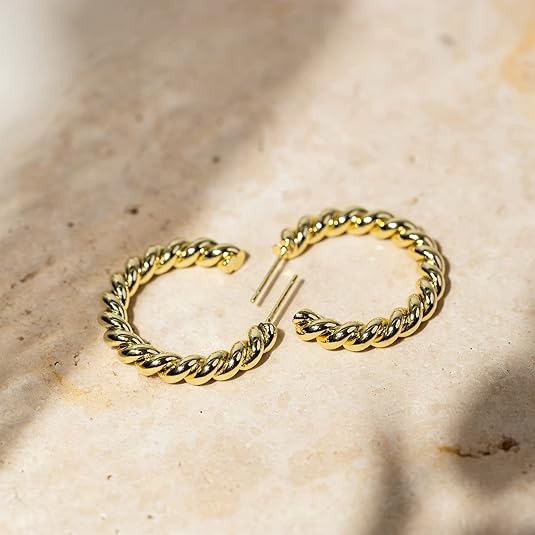 Reb Twist Creoler | Guld