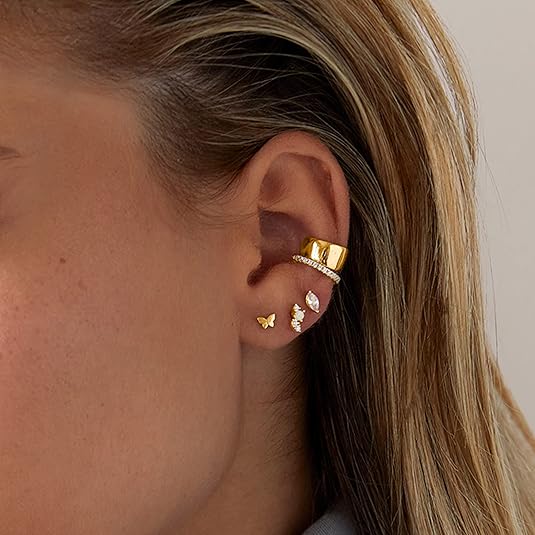 Pear Slibning Ørestikker | Guld