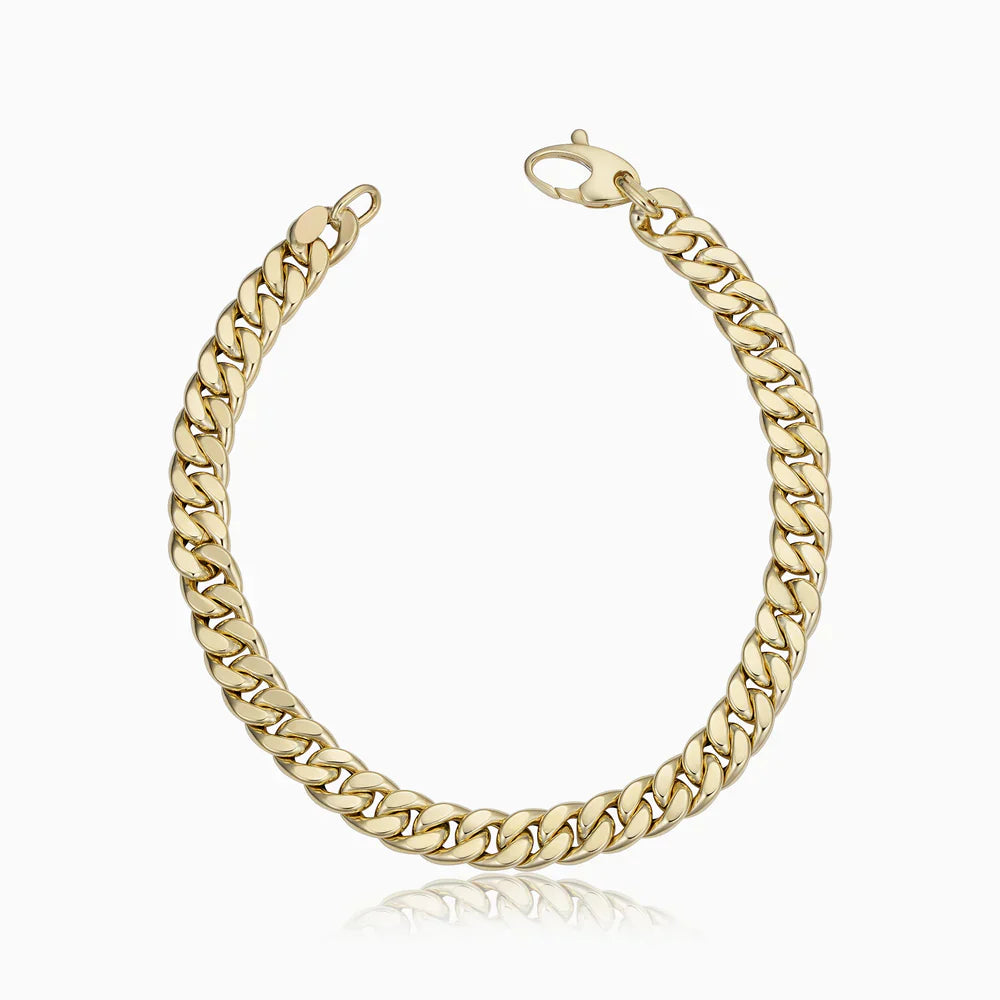 Estate Cubansk Armbånd | Guld