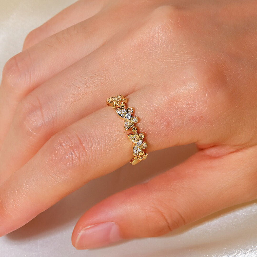 Colleen Sommerfugl Guld Ring