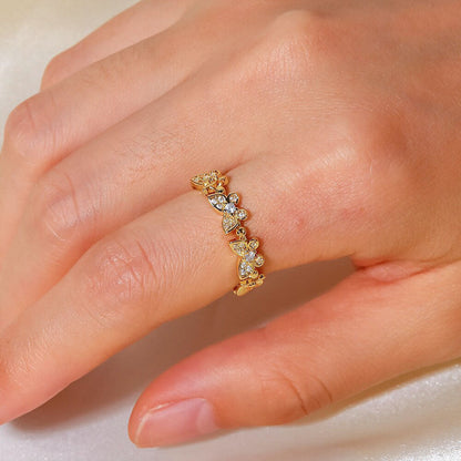 Colleen Sommerfugl Guld Ring