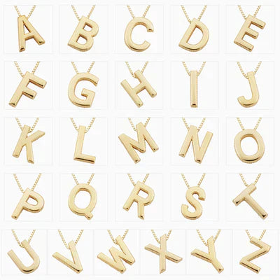 Kærlighed bogstav initial halskæde | Guld