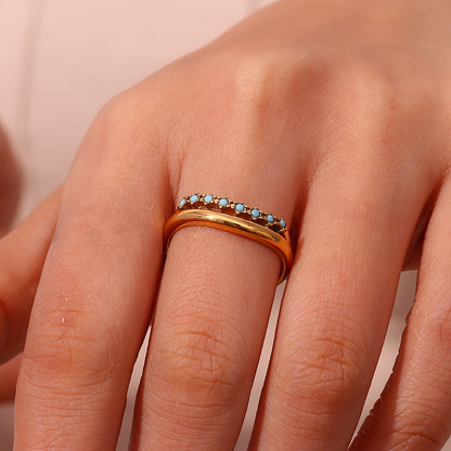 Adeline Diamant Simulant Guld Ring
