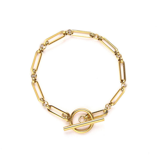 Lænke T-Bar Armbånd | Guld