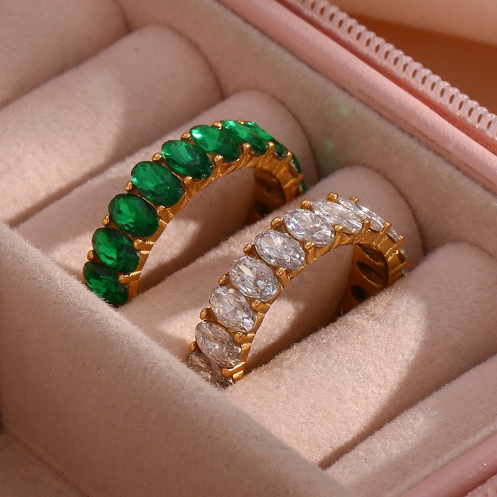 Antoinette Diamant Simulant Guld Ring