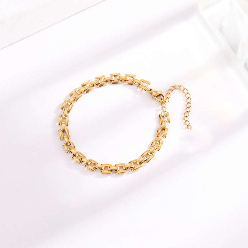 Timepiece Lænkearmbånd | Guld