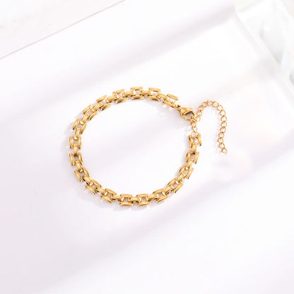 Timepiece Lænkearmbånd | Guld