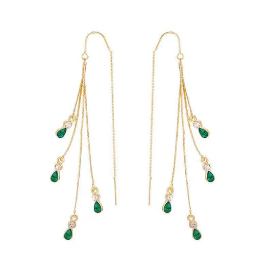 Calista Moreau Tassel Øreringe | Guld