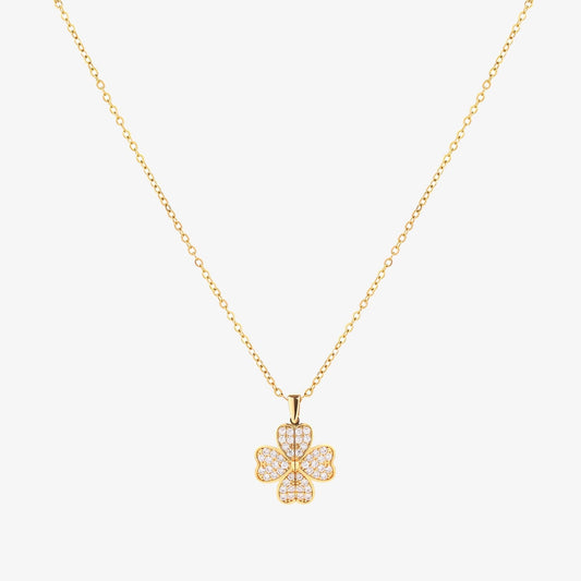 Hjerte Bloom Halskæde | Guld