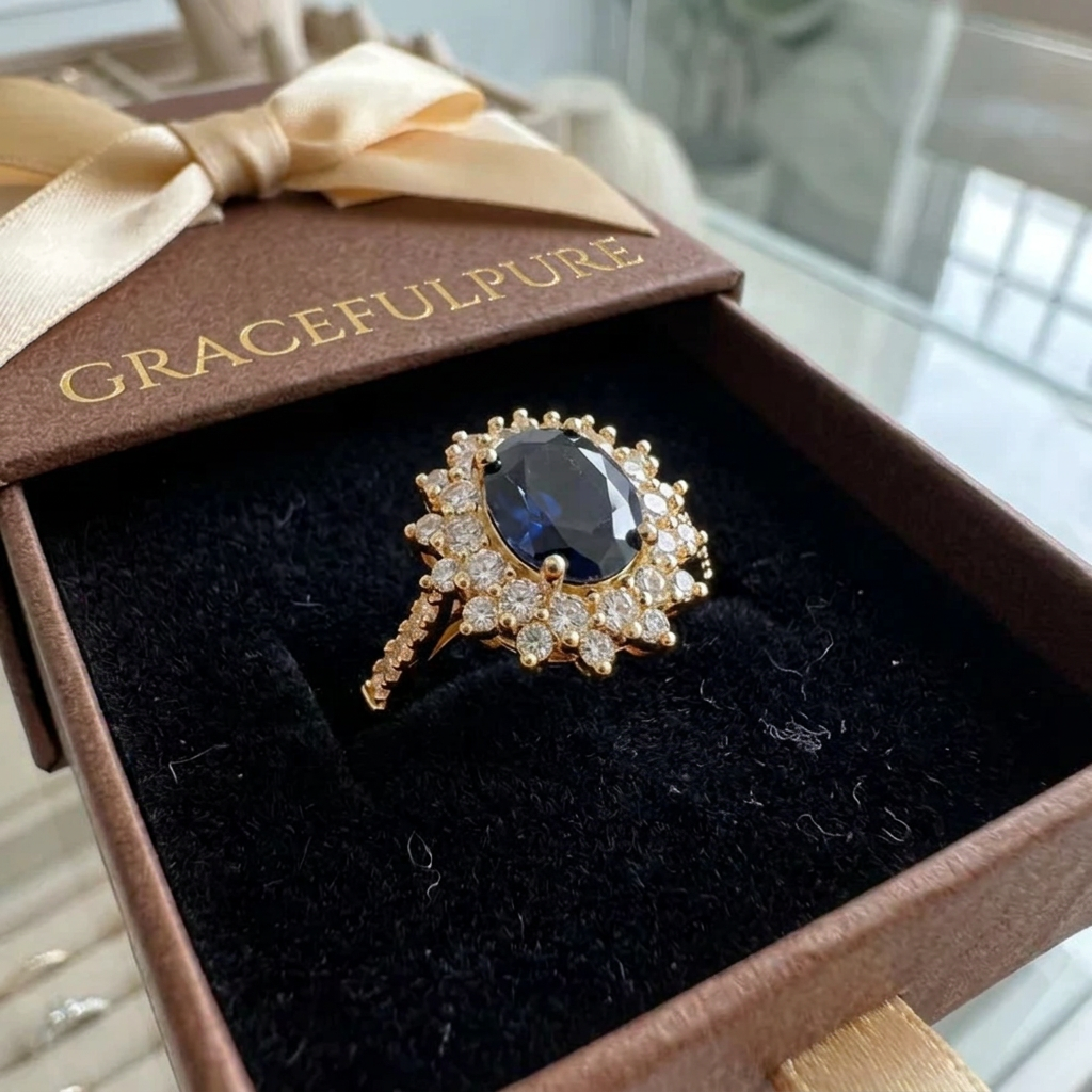 Vionne Saphirae Ring | Guld