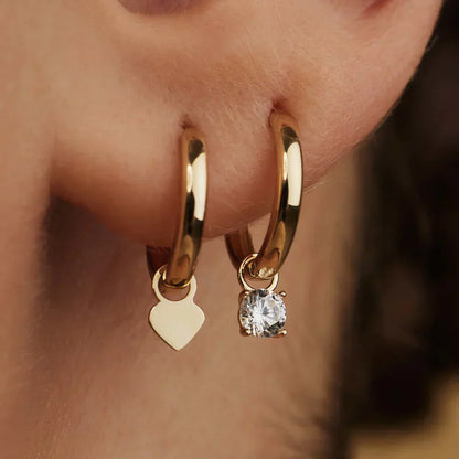 Larmes de Lune Sten Creoler | Guld