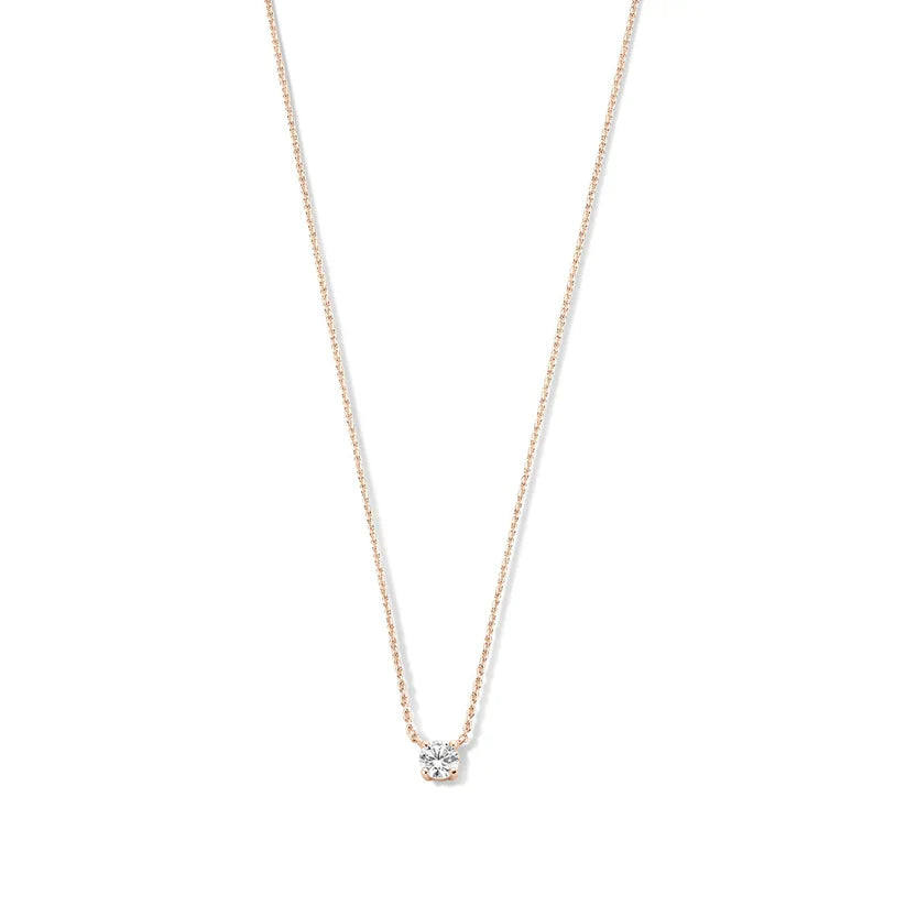 Cléa Moissanite Sten Halskæde | Guld