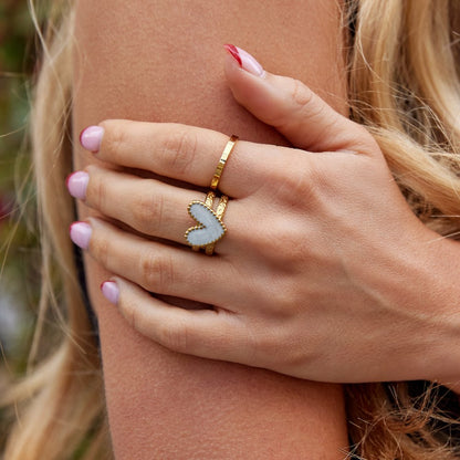 Guld Hjerte Motif Ring