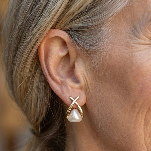 Elegant Vintage-Inspired Perle Hængeøreringe